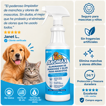Aromax: Libre de Manchas. Libre de Olores.